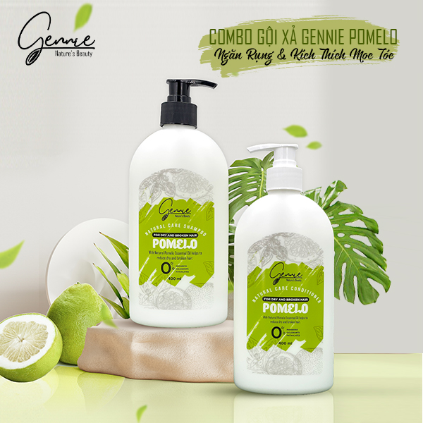 Dầu Gội Gennie Pomelo For Dry & Broken Hair 400ml