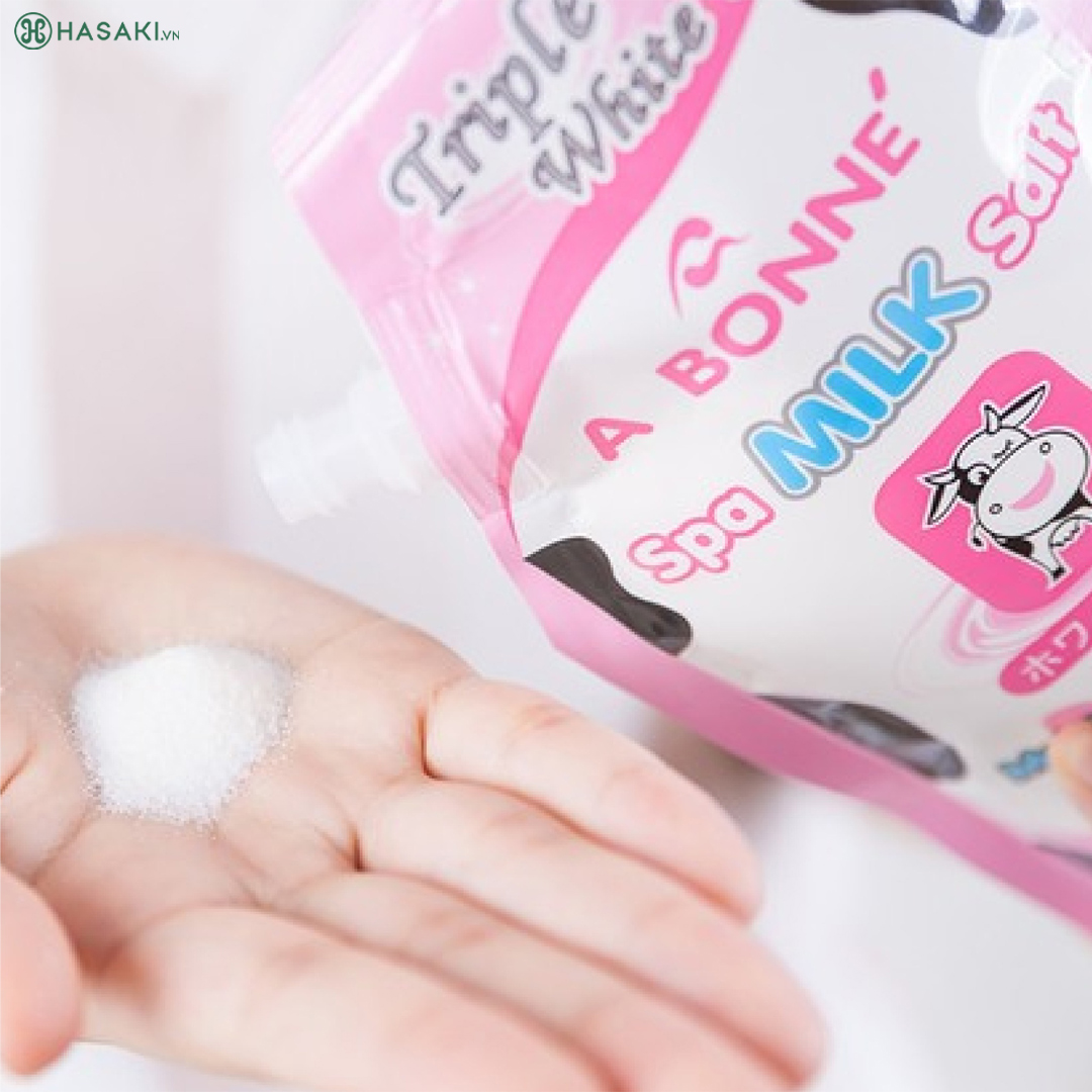 Muối Tắm A Bonne Spa Milk Salt - Moisturzing Whitening Smooth & Baby Skin 350g