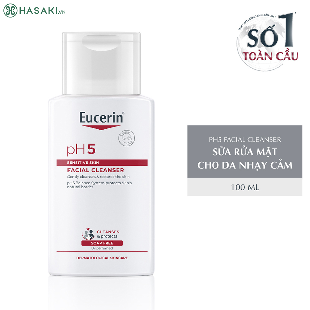Sữa Rửa Mặt Cho Da Nhạy Cảm Eucerin PH5 Facial Cleanser Sensitive Skin