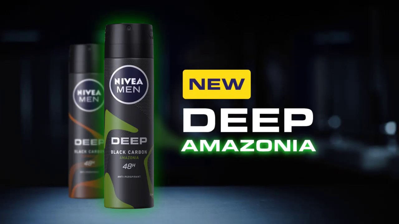 Xịt Khử Mùi Cho Nam Nivea Than Hoạt Tính Hương Rừng Amazon Deep Black Charcoal Green Spray