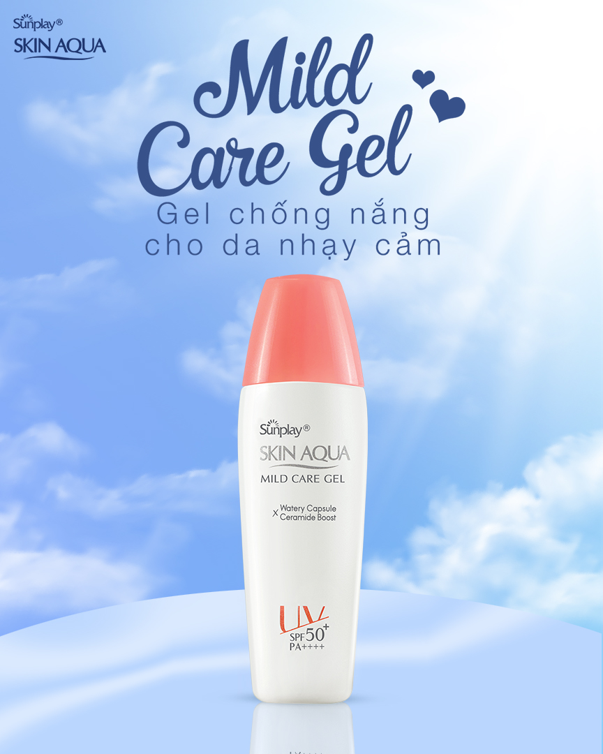 Gel Chống Nắng Sunplay Skin Aqua Mild Care Gel SPF50+ PA+++ Cho Da Nhạy Cảm 25g