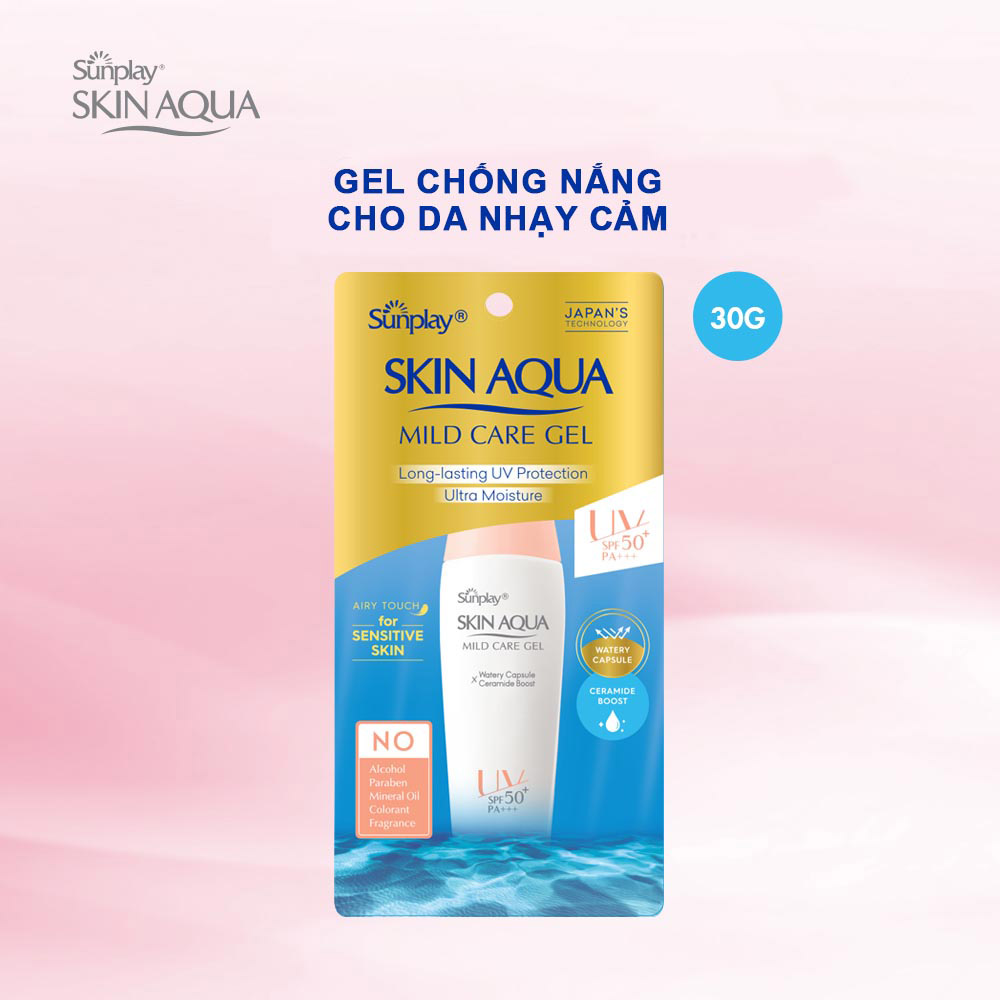 Gel Chống Nắng Cho Da Nhạy Cảm Sunplay Skin Aqua Mild Care Gel SPF50+ PA+++