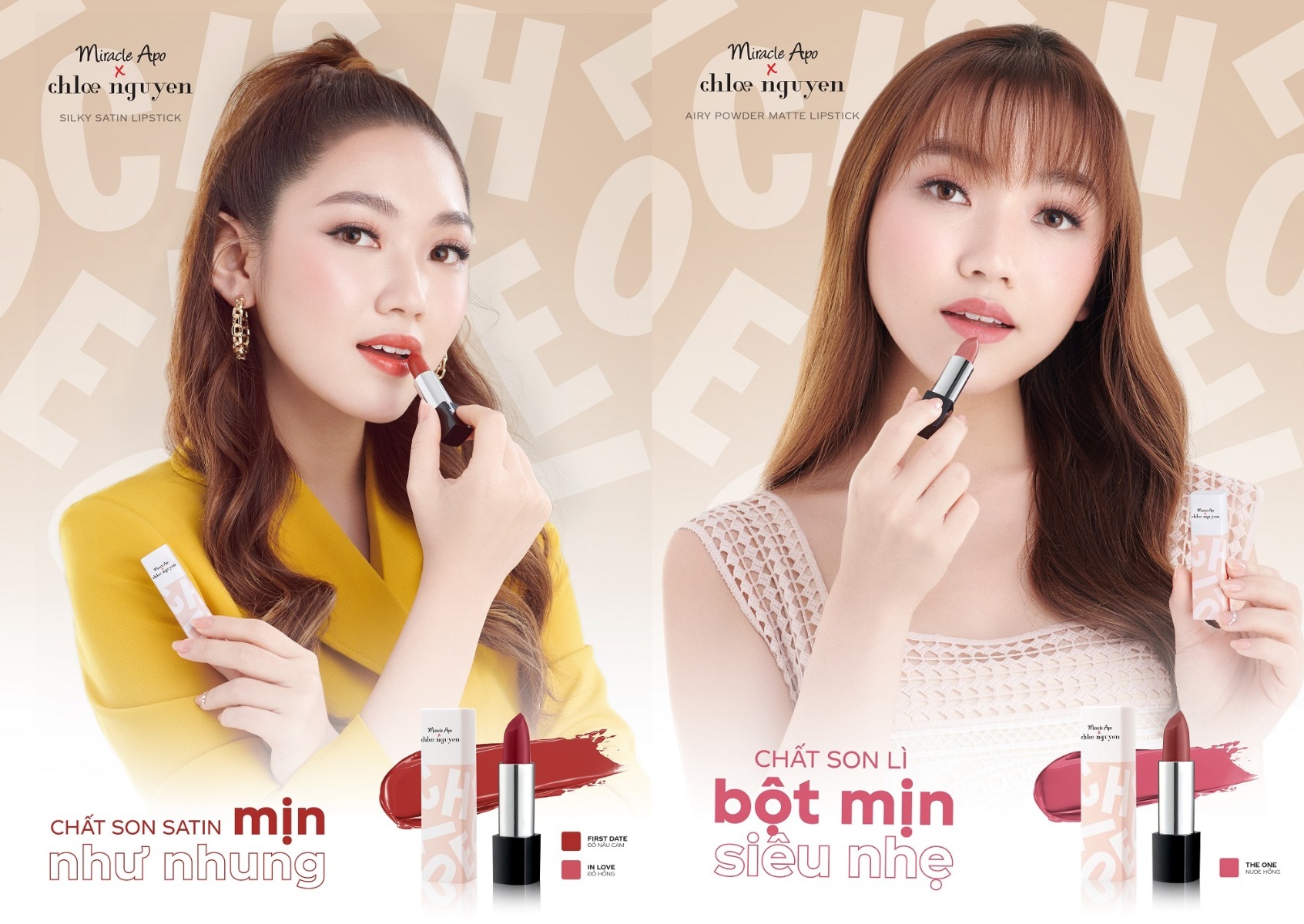 Son Thỏi Miracle Apo x Chloe Nguyễn Holiday Collection Lipstick 3g hiện đã có mặt tại Hasaki