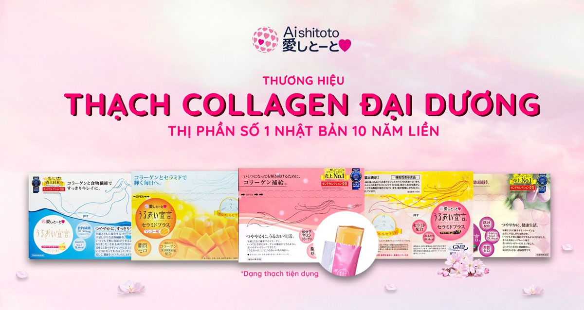 Thạch Bổ Sung Collagen AISHITOTO Collagen Jelly