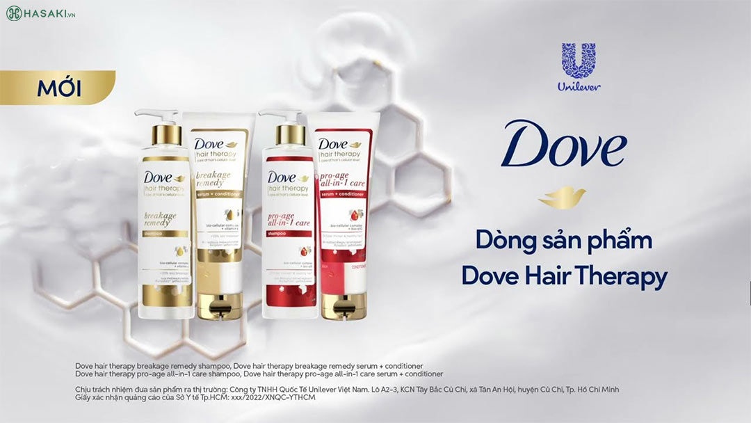 Dòng sản phẩm Dove Hair Therapy mới
