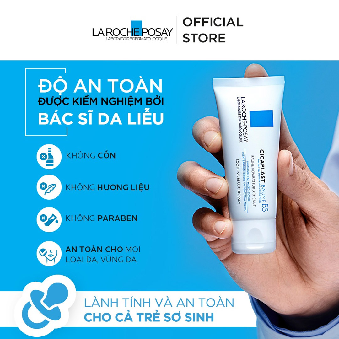 Kem Dưỡng La Roche-Posay Cicaplast Baume B5 an toàn cho mọi loại da, đặc biệt là da nhạy cảm