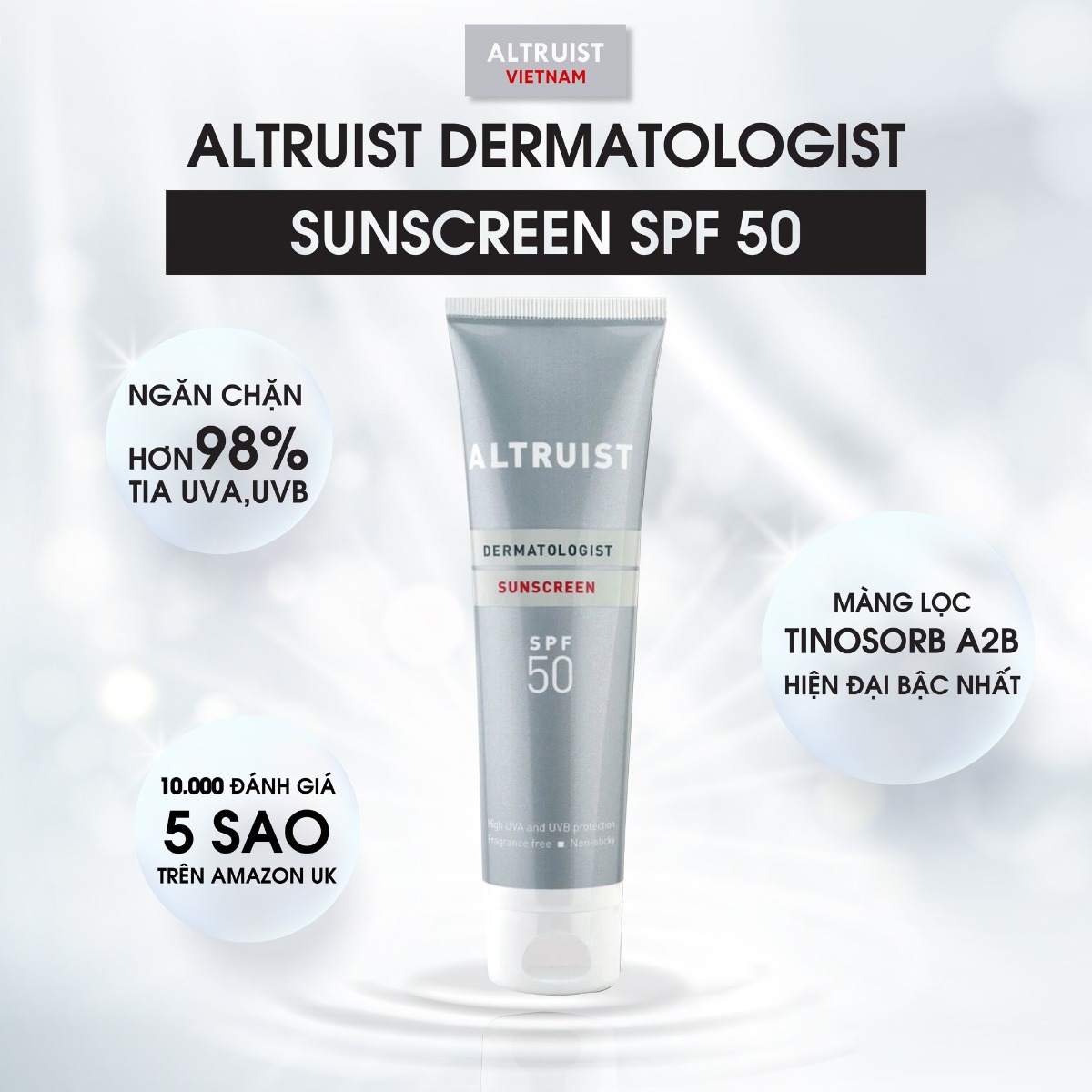 Kem Chống Nắng Altruist SPF 50 UVA 100ml Dermatologist Sunscreen SPF 50