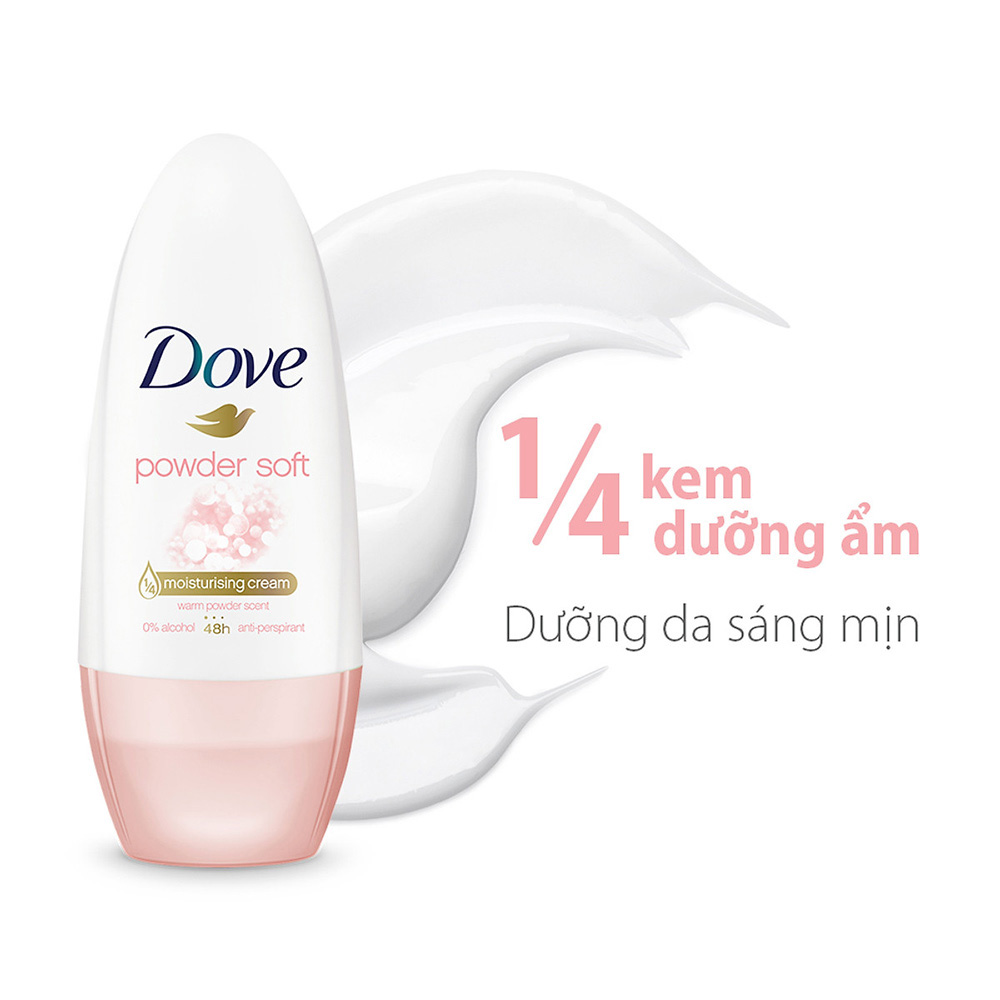 Lăn Khử Mùi Dove Powder Soft Hương Phấn Thơm 40ml