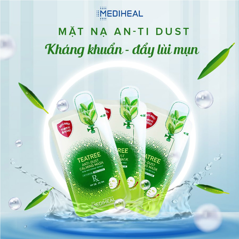 Mặt Nạ Mediheal Anti-Dust Ngừa Mụn Tinh Chất Tràm Trà 24ml