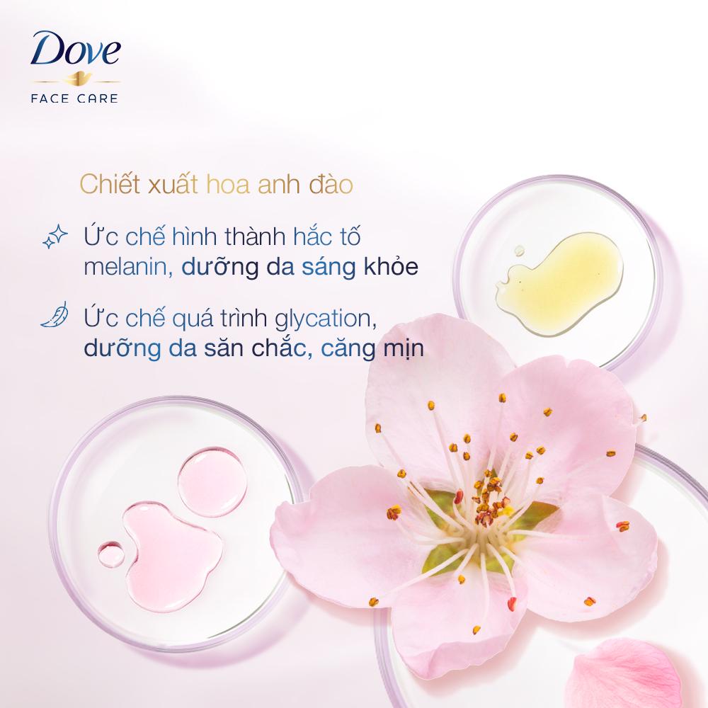 Thành phần Sữa Rửa Mặt Dove Tạo Bọt Dưỡng Ẩm Tinh Chất Hoa Anh Đào